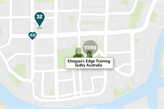 Map showing the location of Eloquent Edge Training in Sydney.