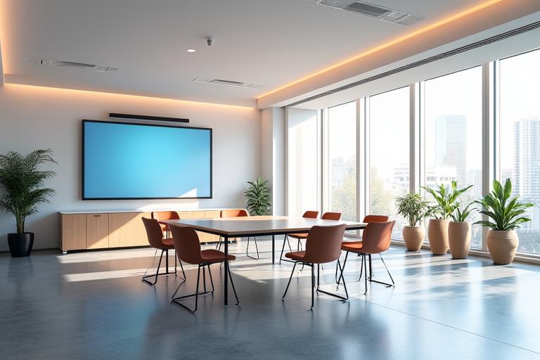 A bright, modern training room at the Eloquent Edge Sydney office, set up for a workshop.