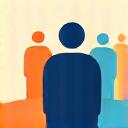 Icon representing leadership and team communication.